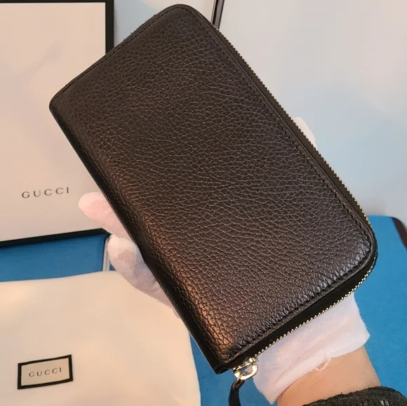 Gucci Betty Black Leather Long Wallet - Picture 11 of 13